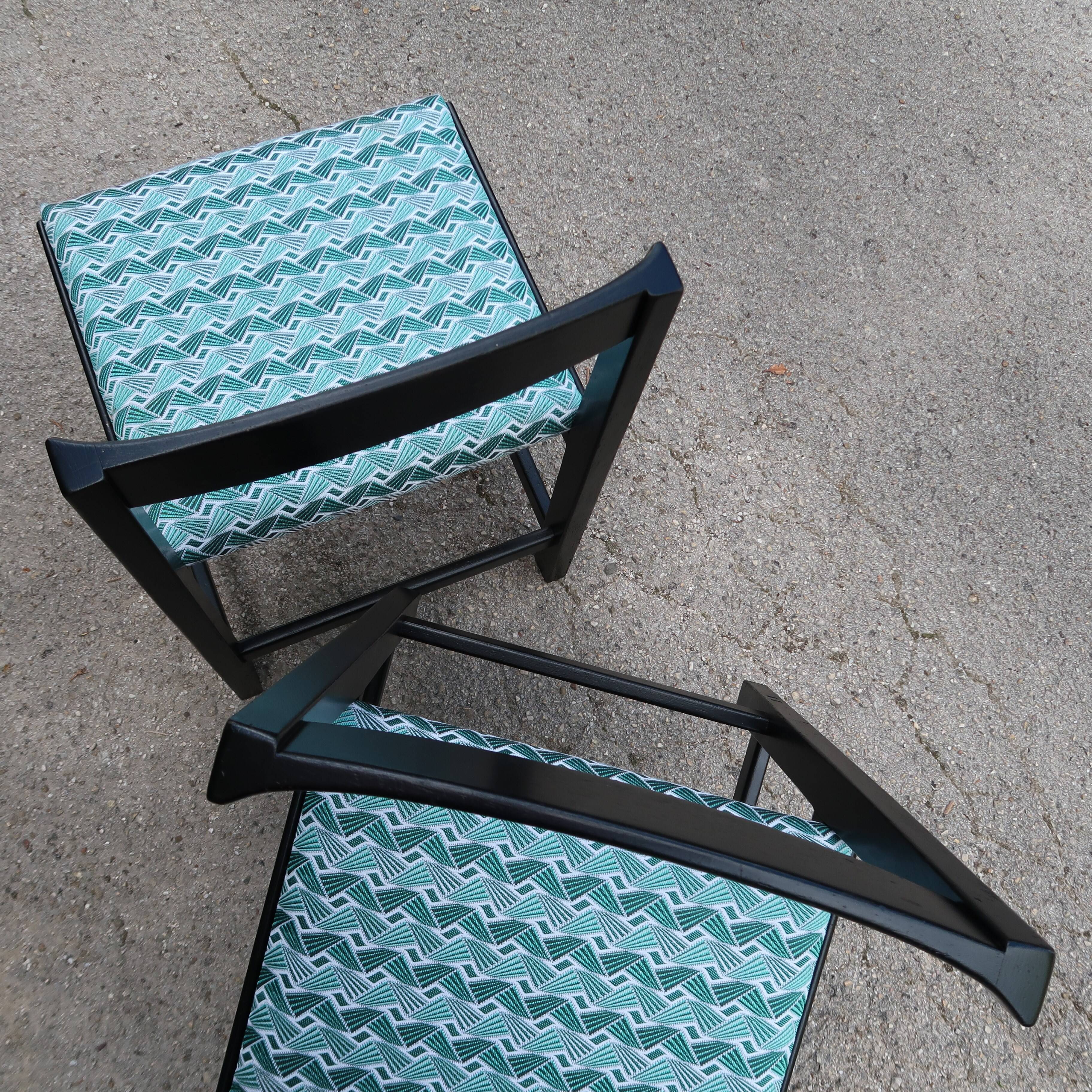 Black and blue chairs by Ulferts Tibro