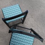 Black and blue chairs by Ulferts Tibro