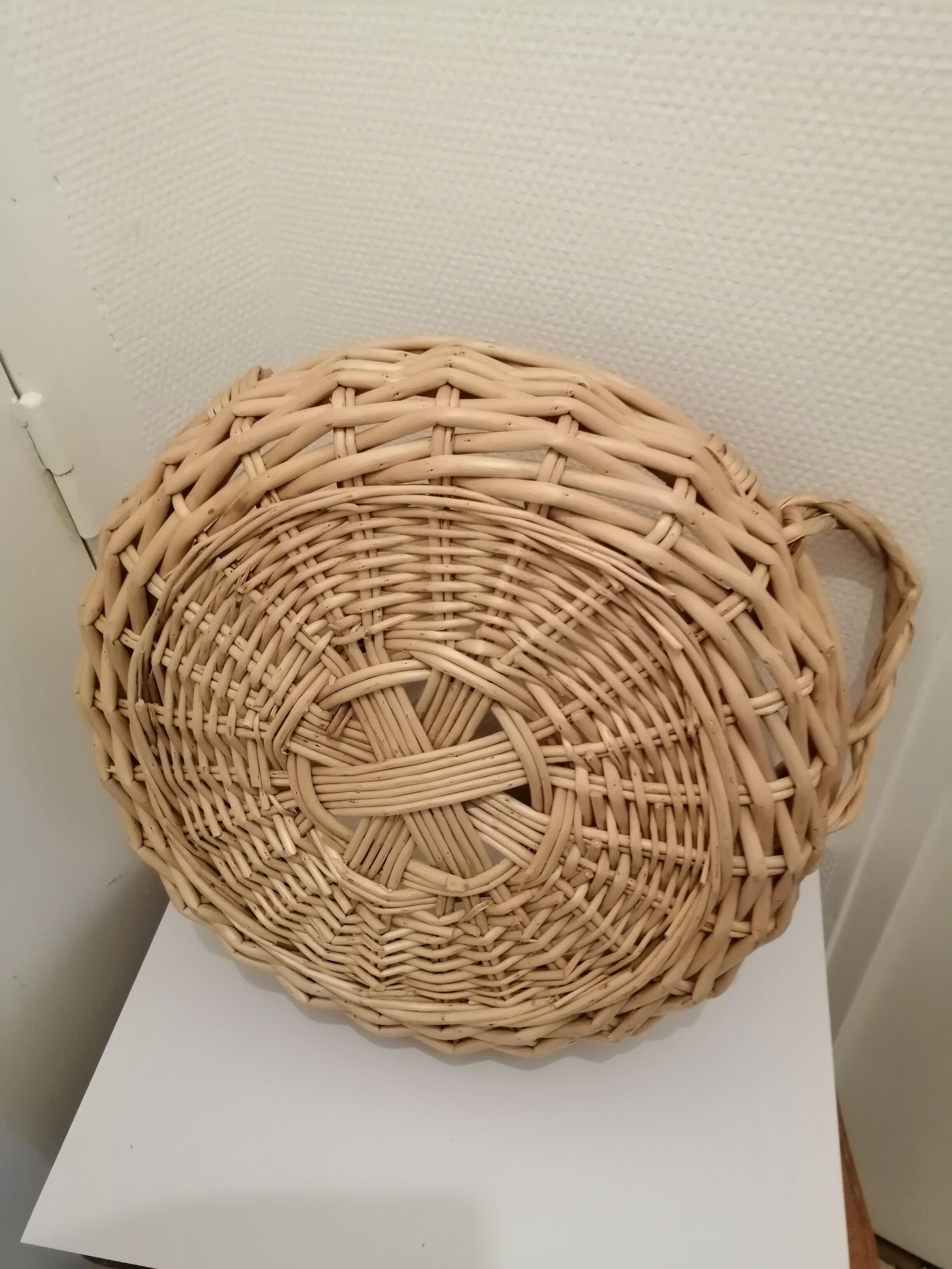Rattan and wicker basket