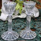 Vintage crystal candlesticks