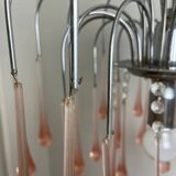 Vintage Murano blown glass chandelier – Italy, 1970s