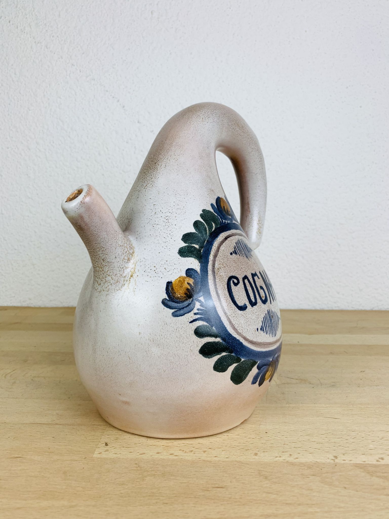 Pichet à cognac de Jean de Lespinasse céramique années 50