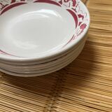 6 soup plates Les Pommiers Sarreguemines