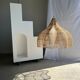 Rattan pendant lamp in the shape of a flower