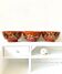 Vintage terracotta bowls decorated flowers
