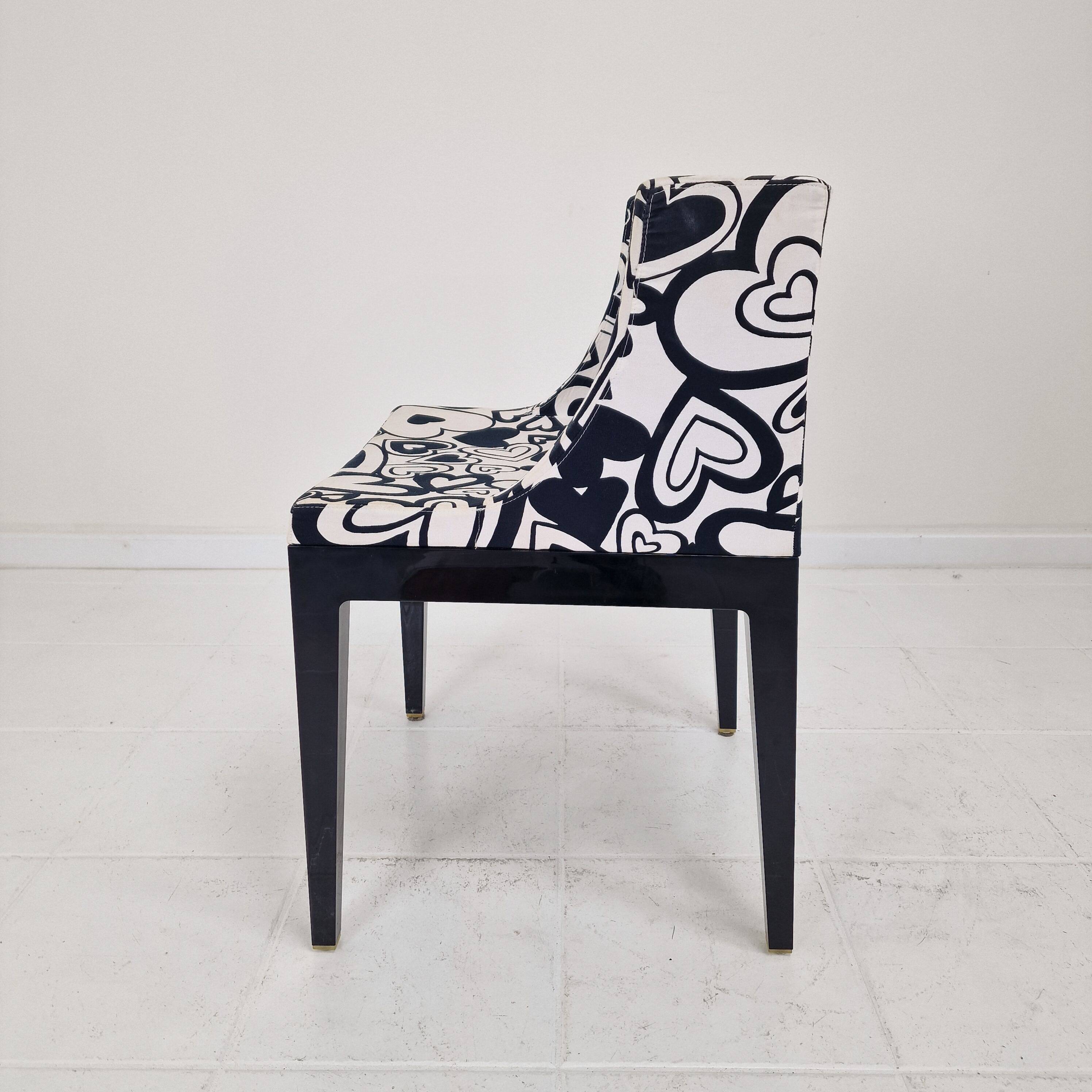 Chaise Kartell « Mademoiselle » en tissu Missoni par Philippe Starck Italie