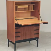 Wooden secretary by Frantisek Mezulanik for Up Zavody