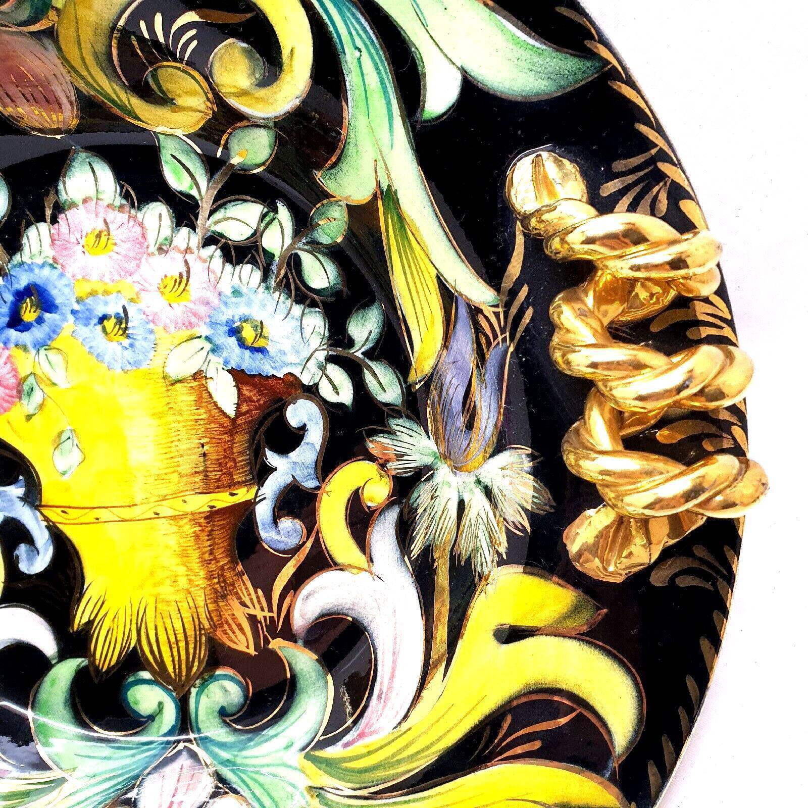 Wall dish spoiler quaregnon belgium vintage art deco collection