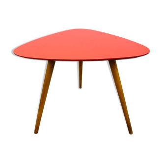 Table d'appoint tripode Steiner par Baumann rouge