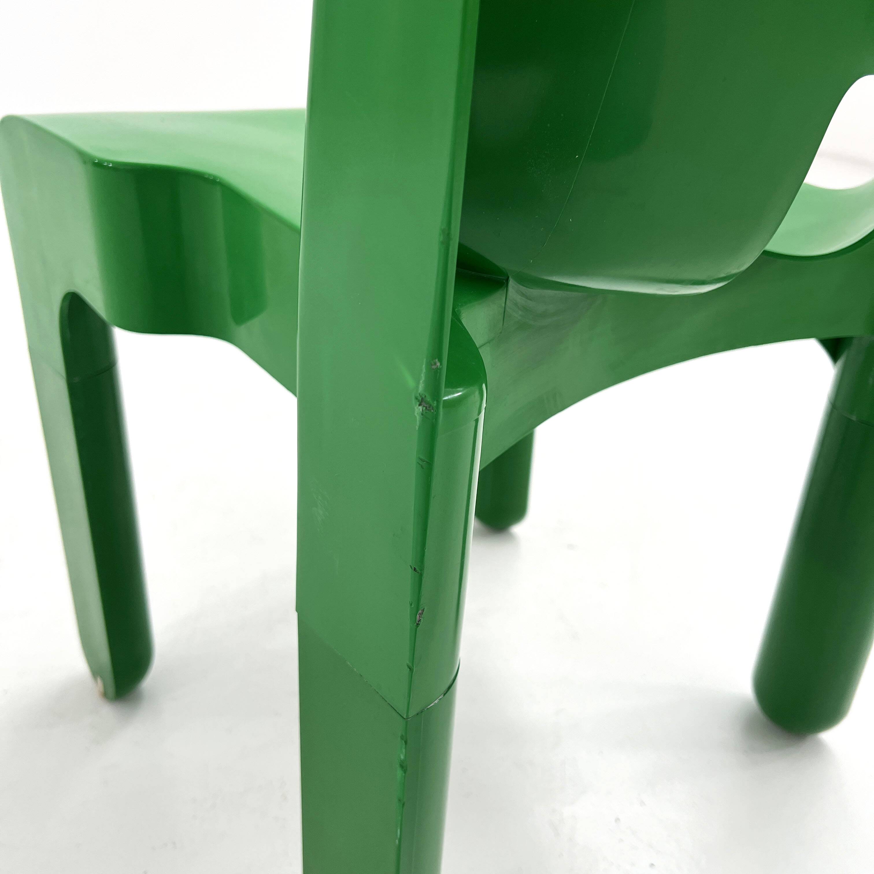 Chaise Universale verte Modèle 4868 par Joe Colombo pour Kartell, 1970