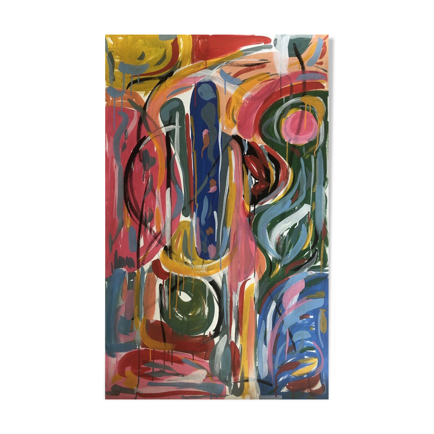 Abstract art abstract composition abstract lyrical abstraction oil modern art