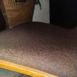 Siège chauffeuse Steiner d'origine XIX siècle bois tissus
