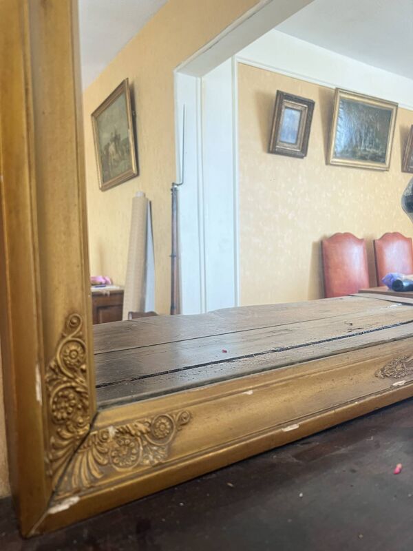 Grand miroir ancien style Napoléon III ancien