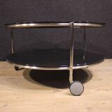 1980s coffee table on casters