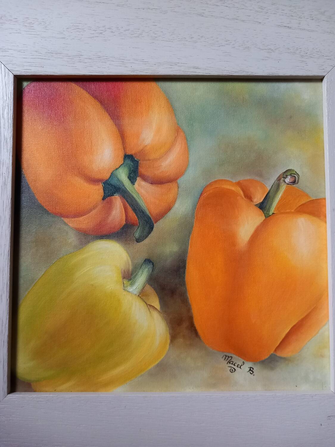 Still life painting "peppers"