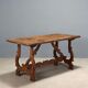 Old refectory table in walnut, Italy, 20th century