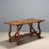 Old refectory table in walnut, Italy, 20th century