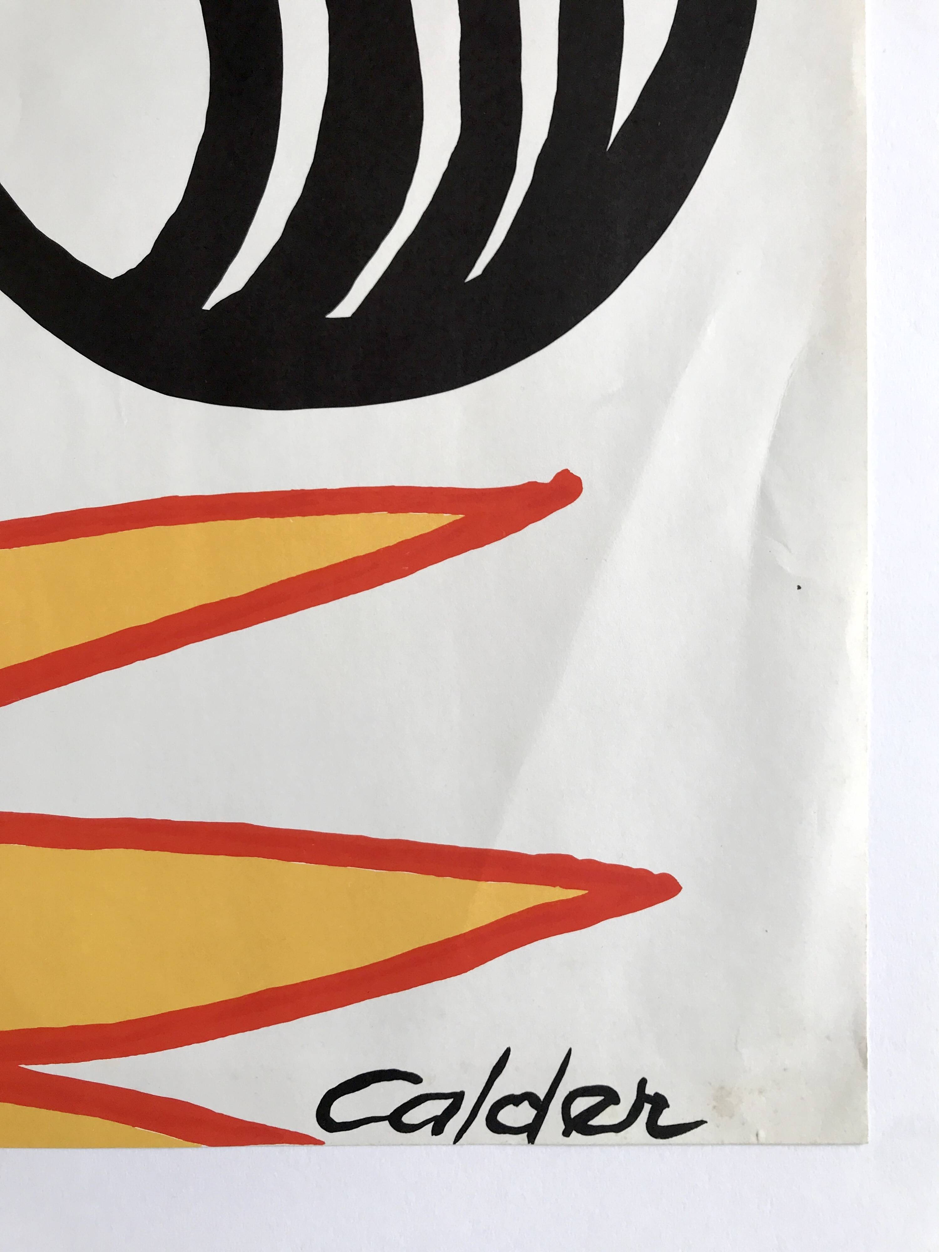 Original lithograph signed Alexander Calder, Pleasures of the Neophyte, 1976