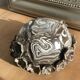Bol sculptural en céramique – Technique du neriage – Fleurs en relief