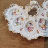 Plat à oeufs porcelaine dresden
