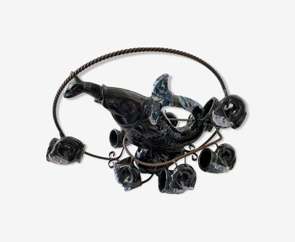 Pichet poisson avec 8 chopes