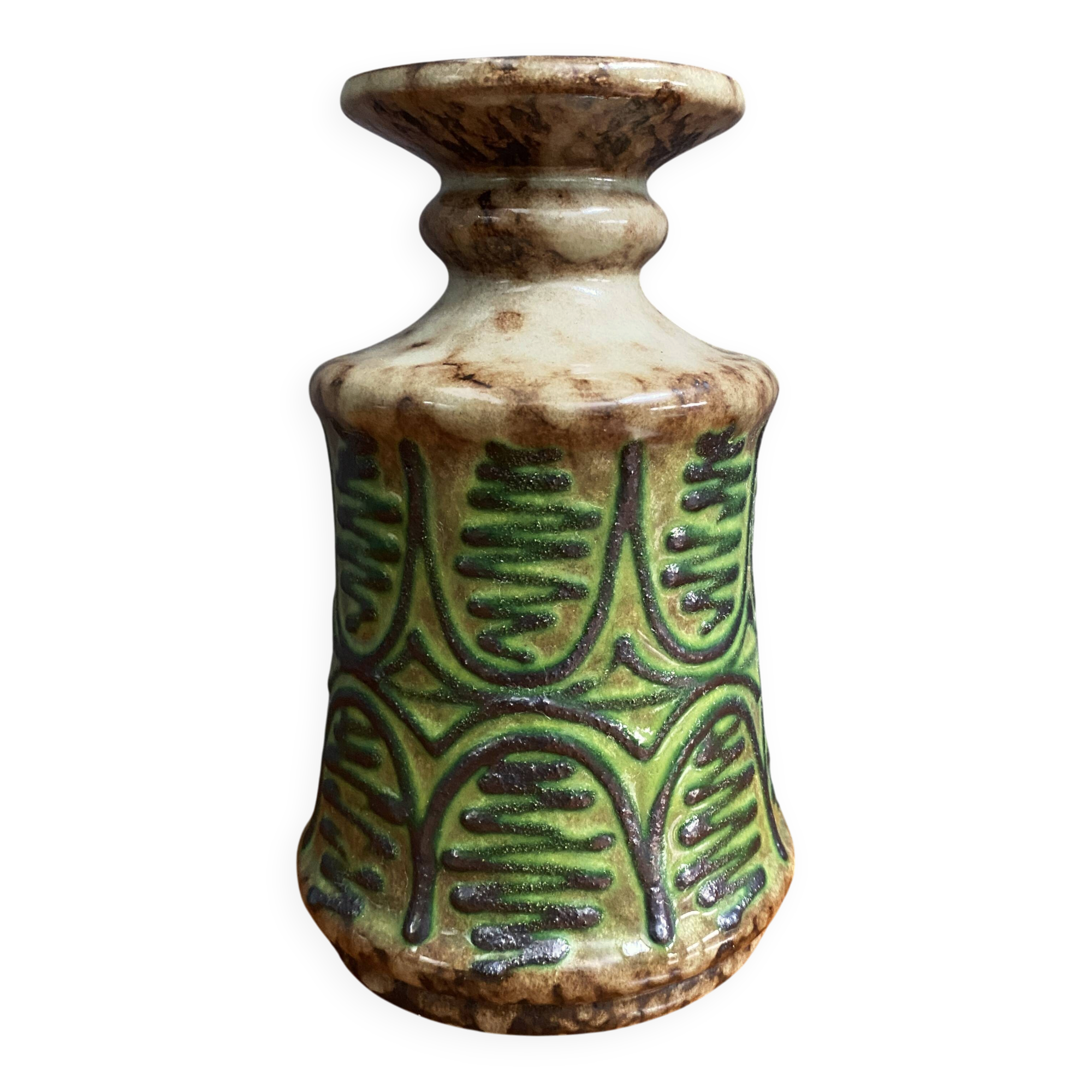 Strehla vase model 1228 1970s German Pottery