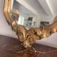 Antique Louis XV Rocaille Rococo Gilded Wall Mirror