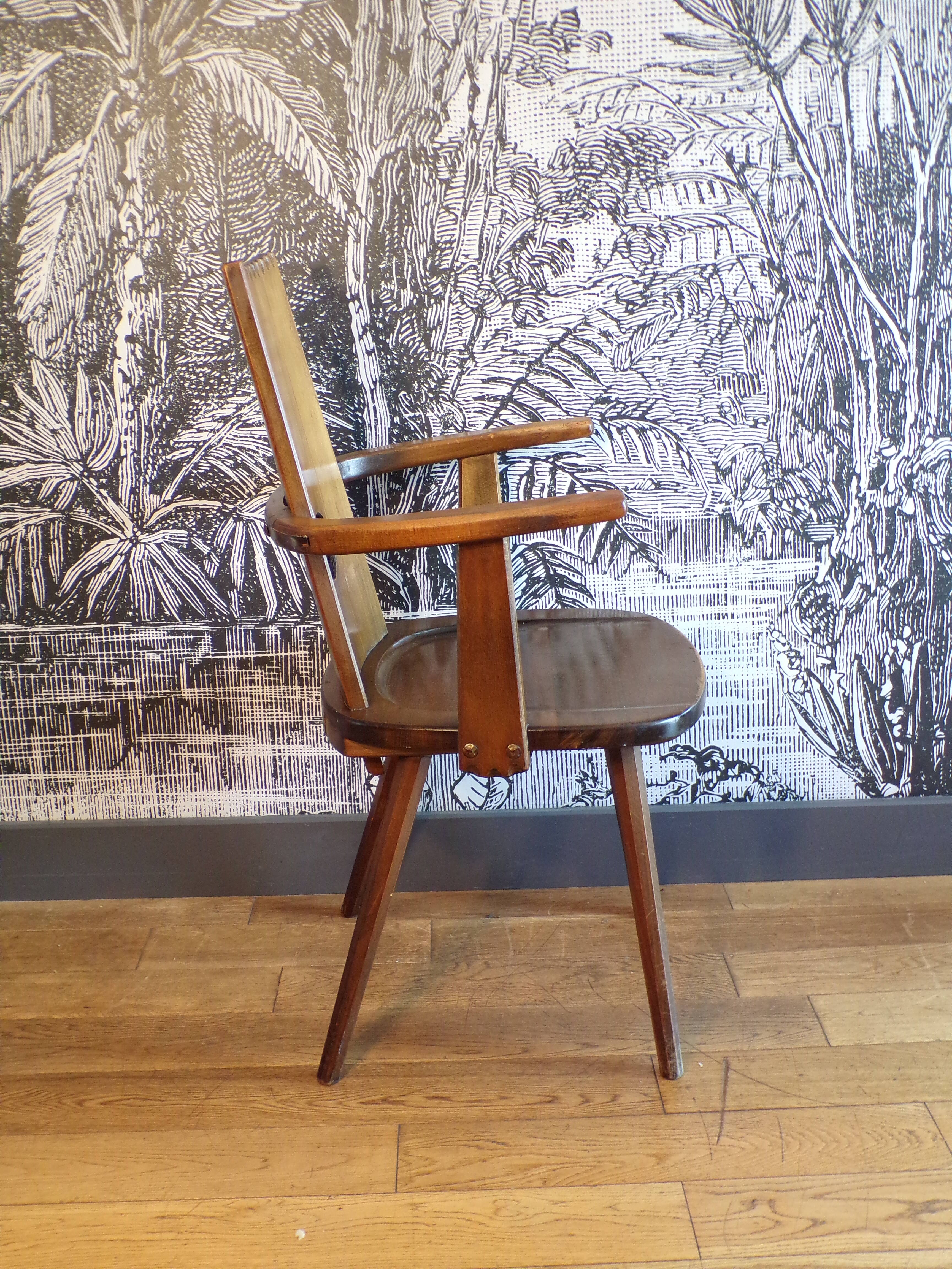 Brutalist armchair French work 1960