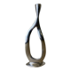 Biomorphic candleholder, solid aluminium, Spain, circa 1970
