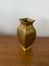 Antique deknudt style solid brass vase vintage #b972