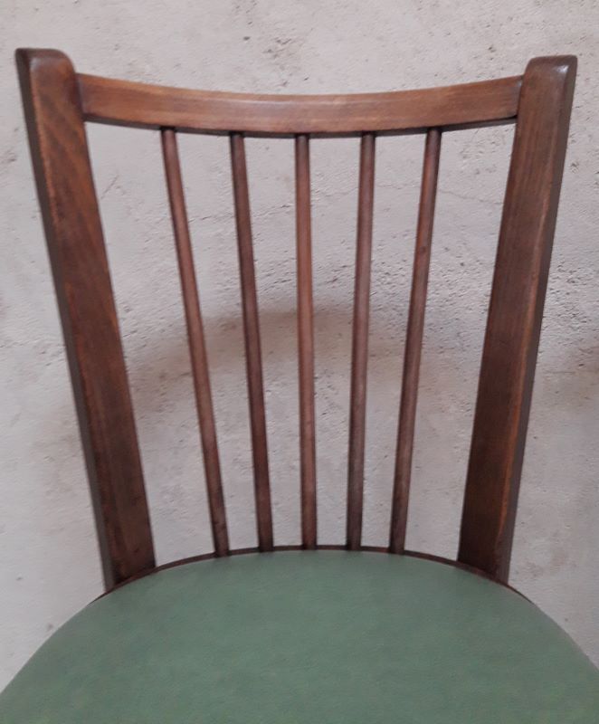 Pair of Baumann bistro chairs n°12