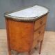 Small Louis XVI style chest of drawers with rounded sides
