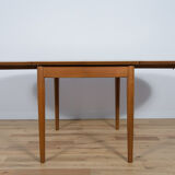 Table à manger extensible en teck, années 1960