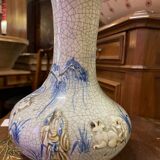 Vase porcelaine craquelé XIX