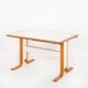 Vintage Scandinavian beech table with extension. Sweden, 1980s.