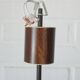 Lampe suspendue vintage en bois Spoutnik / Lampe suspendue rustique du milieu du siècle des années 1970