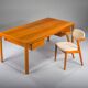 Bureau en teck moderne du milieu du siècle, années 1970