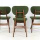 Set of 4 AwA Scissor Chairs - teak mid century modern - new upholstery