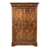 Louis-Philippe wardrobe in walnut burl – 19th century