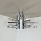 Modernist Huge chromed SPUTNIK Sciolari Style Ceiling Light, Italy, 1970s