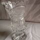Cut crystal vase