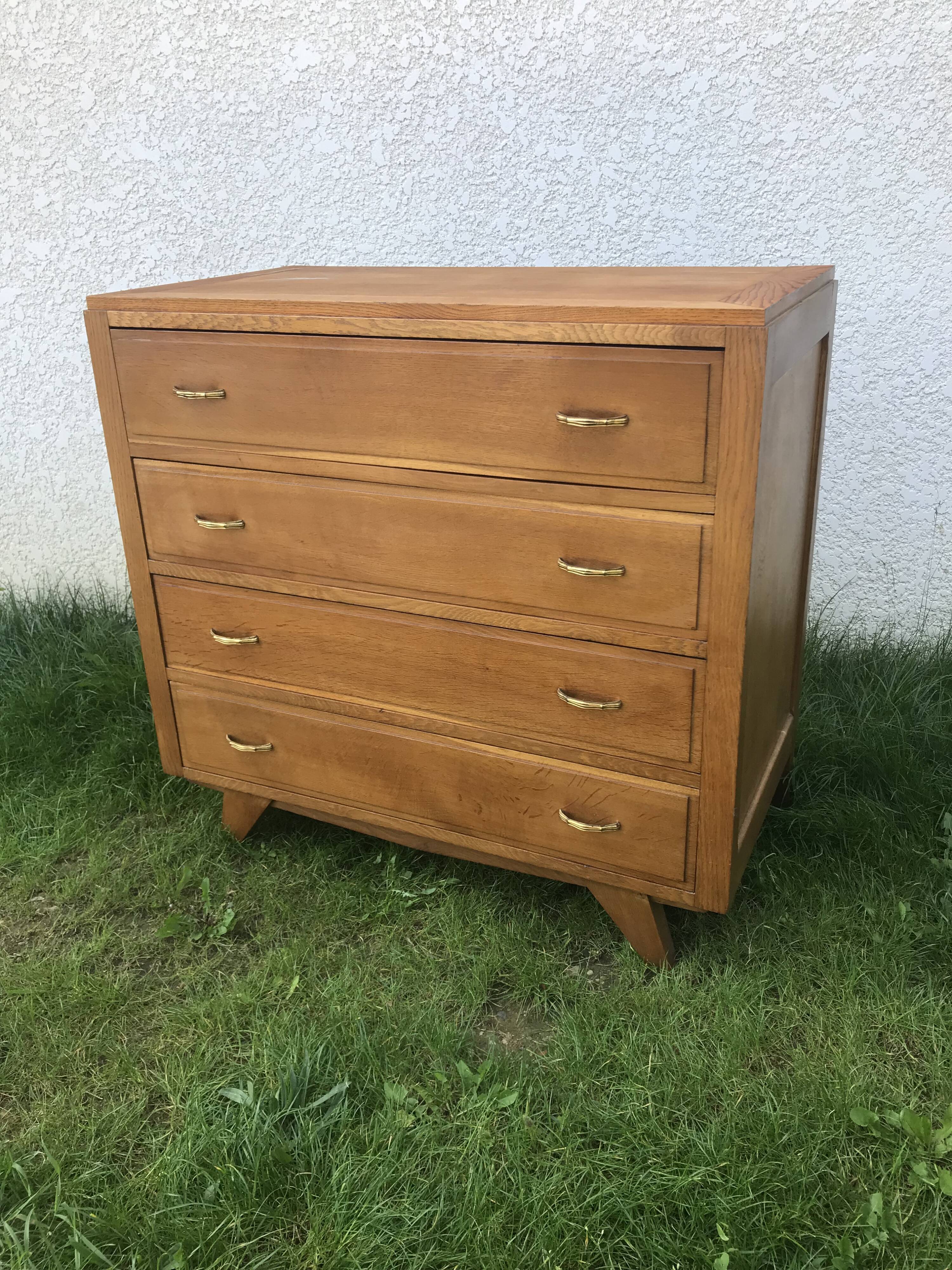 Commode vintage pieds compas