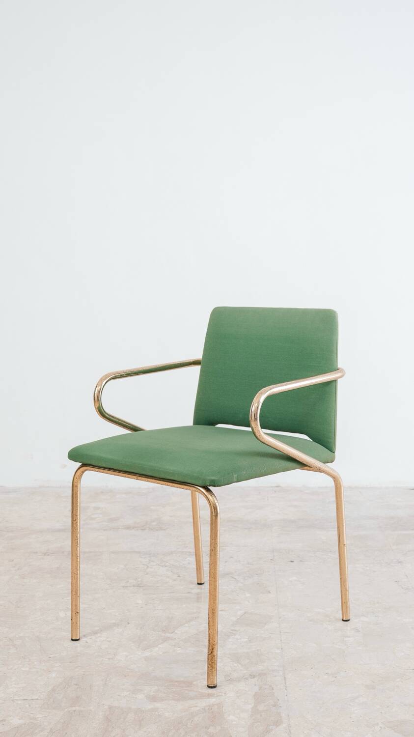 Set of 4 Hollywood Regency vintage design chairs from the 70s modern antiques.