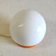 Ceiling light or wall lamp in orange ABS and opal globe - 1970s