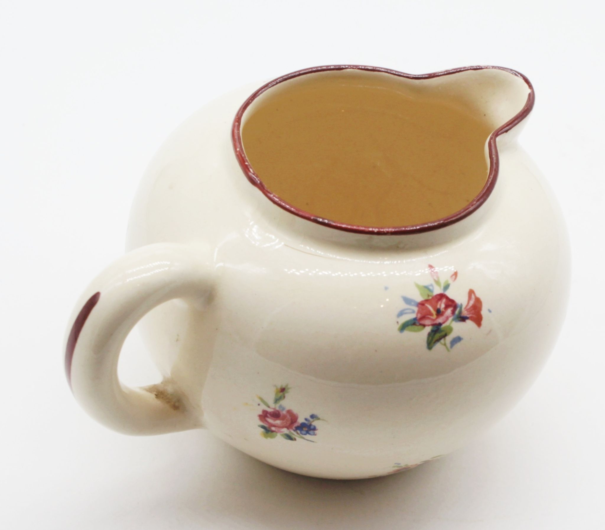 Pot au lait fleurs vintage
