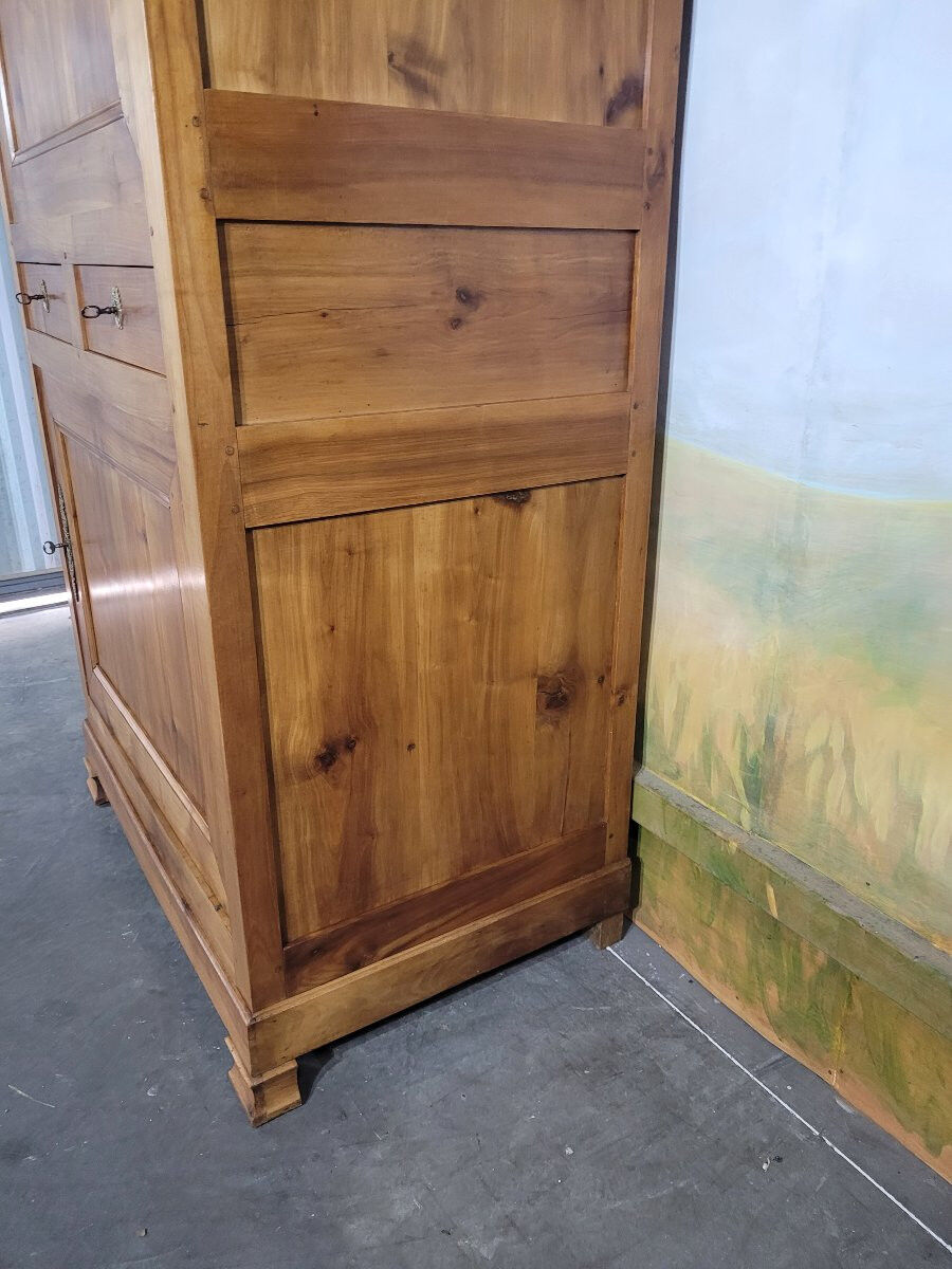 Standing Louis Philippe man in cherry wood