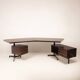 T96 Rosewood Boomerang Desk by Osvaldo Borsani for Tecno, First Edition, 1950