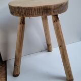 Stool cow tripod light solid wood