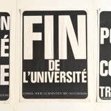 3 affiches originales de Mai 68 Conseil du maintien des occupations Internationale situationniste