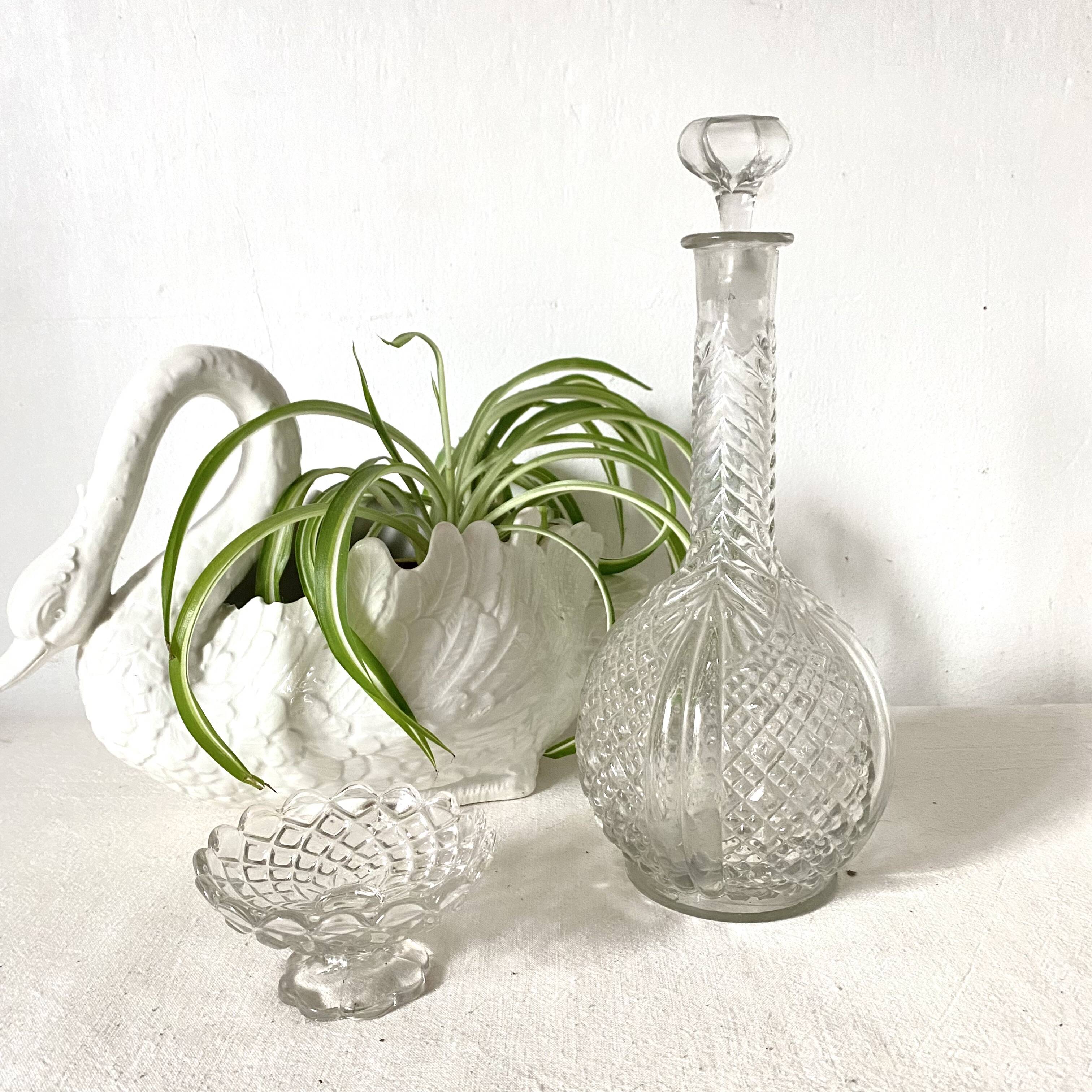Old glass carafe